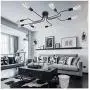 Bowrain 8 Lights Ceiling Light Fixture Industrial Vintage Creative Retro Black Metal Semi Flush Mount Ceiling Lamp for Dining Room Living Room Kitchen Lighting Bowrain 8 Lights Ceiling Light Fixture Industrial Vintage Creative Retro Black Metal Semi Flush Mount Ceiling Lamp for Dining Room Living Room Kitchen Lighting
