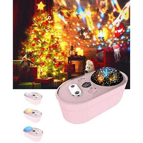 Starry Night Light Projector with Humidifier, Digital Display 360° Rotating Starry Sky Night Projector, As Gifts for Birthday Party Bedroom for Kids Adults