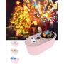 Starry Night Light Projector with Humidifier, Digital Display 360° Rotating Starry Sky Night Projector, As Gifts for Birthday Party Bedroom for Kids Adults