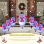 Christmas Decorations Snowman Pathway Light Outdoor, Waterproof Landscape Path Lights Decor 3 in 1 Outdoor Stake Decoration for Patio, Yard, Garden, Lawn Decoration