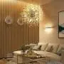 Sputnik Chandeliers 8-Lights,Firework Chandelier Modern Crystal Pendant Lighting for Dining Rooms G9 Ceiling Light Fixtures Creativehanging Light