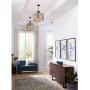 Progress Lighting P350049-143 Gulliver Three-Light Semi-Flush Convertible, Graphite finish