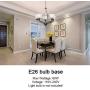 Lucidce Modern Chandelier 5-Light Lighting Fixtures Ceiling Hanging Lights Alabaster Glass Shades Oil Rubbed Bronze Pendant Light for Dining Room Living Room