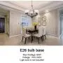 Lucidce Modern Chandelier 5-Light Lighting Fixtures Ceiling Hanging Lights Alabaster Glass Shades Oil Rubbed Bronze Pendant Light for Dining Room Living Room