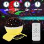 YSD Night Lighting Lamp, Modern Star Rotating Sky Projection, Romantic Star Projector Lamp for Kids, USB Rechargeable & Remote Control, Best Gifts for Kids,Bedroom(Yellow) 