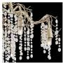 Branches Silver Champagne Large Chandelier 31'' Wide Modern Clear Crystal Strands 8-Light Fixture for Dining Room House Foyer Kitchen Island Entryway Bedroom Living Room - Possini Euro Design