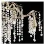 Branches Silver Champagne Large Chandelier 31'' Wide Modern Clear Crystal Strands 8-Light Fixture for Dining Room House Foyer Kitchen Island Entryway Bedroom Living Room - Possini Euro Design