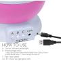 Night Lights for Girls, ZHOPPY Star and Moon Starlight Projector Bedside Lamp for Baby Room Kids Bedroom Decorations - Birthday Gifts for Girls, Pink