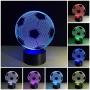 [ 7 Colors/3 Working Modes/Timer Function ]Soccer Night Light Lamps for Kids,Remote and Touch Control Dimmable LED Bedside Lamp for Room Christmas Birthday Gifts