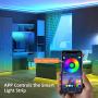 LED Strip Lights 32.8ft, RGB LED Light Strip, Led Music Sync Color Changing Light Timing with 44 Keys Music Remote Bluetooth APP Controller Rainbow Led Lights for Bedroom, TV, Party