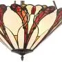 Karmen Bronze Pendant Chandelier 21'' Wide Tiffany Style Abstract Petal Pattern Art Glass Shade 3-Light Fixture for Dining Room House Island Entryway Bedroom Living Room - Robert Louis Tiffany
