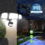 Motion Sensor Light Outdoor, Beacon LED Security Lights Motion Outdoor, 42W 4000LM Dusk to Dawn Flood Light with 3 Head Waterproof IP65, ETL Certified for Yard, Garage, Garden, Porch