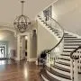 Riomasee Orb Chandeliers 6-Light Rustic Farmhouse Chandelier Lighting Stardust Finish Dining Room Lighting Fixtures Hanging for Foyer,Dining,Living Room