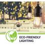 Newhouse Lighting S14LED18 Outdoor Weatherproof Shatterproof S14 String Light Bulbs, 18-Pack, Glass, 18 Count