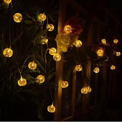 BlueFire 50 Led Bulbs 31ft Long Lantern Fairy Lights Christmas String Lights Outdoor Decorative Lights for Garden/Home/Party/Bedroom/Xmas/Indoor Decorations (Warm White)