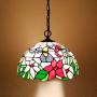 Tiffany Hanging Light W12H32 Inch Stained Glass Pendant lamp 1E26 Hummingbirds Style S101 WERFACTORY Series Art Lamps Chandelier Ceiling Fixture Kitchen Island Bar Hallway Living Room Dining Room Loft
