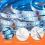 LED Strip Lights 32.8ft, RGB LED Light Strip, Led Music Sync Color Changing Light Timing with 44 Keys Music Remote Bluetooth APP Controller Rainbow Led Lights for Bedroom, TV, Party