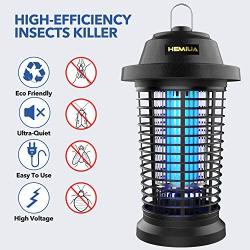 HEMIUA Bug Zapper, Electric Mosquito Zapper for Outdoor and Indoor, Electronic Insect Killer, Waterproof Fly Pest Trap for Home, Patio, Garden