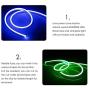 iNextStation Neon LED Strip Light 16.4ft/5m 12V DC 600 SMD2835 LEDs Waterproof Flexible LED NEON Light for Indoors Outdoors Decor [ Green | No Power Adapter]