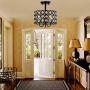 HMVPL 3-Light Crystal Ceiling Lamp, Modern Semi Flush Mount Pendant Lighting Fixtures for Kitchen Island Dining Room Foyer Hallway Entryway Farmhouse Closet