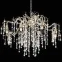Branches Silver Champagne Large Chandelier 31'' Wide Modern Clear Crystal Strands 8-Light Fixture for Dining Room House Foyer Kitchen Island Entryway Bedroom Living Room - Possini Euro Design