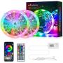 50ft Led Strip Lights, Mindsky APP Controlled Music Sync Color Changing Non-Waterproof Led Lights