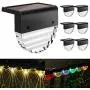 Solar Deck Lights, 6 Pack Solar Step Lights Outdoor Waterproof LED Solar Fence Lights for Patio, Stairs,Yard, Garden Pathway, Step and Fences, 10 Lumens, Warm White/Color Changing Lighting Solar Deck Lights, 6 Pack Solar Step Lights Outdoor Waterproof LED Solar Fence Lights for Patio, Stairs,Yard, Garden Pathway, Step and Fences, 10 Lumens, Warm White/Color Changing Lighting