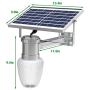 ENGREPO Solar Lights Outdoor, Security Wireless Waterproof Solar Lantern Light Auto On/Off Dusk to Dawn with Remote Control for Yard, Garden, Corridor, Warehouse, Garage