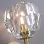 APBEAMLighting Crystal Ball Sconces Lighting Antique Brass Bedside Wall Lighting Flush Mount for Bedroom Hallway Living Room