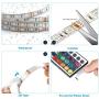 Led Strip Lights RGB Color Changing P511S 16.4ft 300 LEDs 5050 Color Changing Waterproof Flexible Led Lighting Kit with 44 Keys IR Remote Controller