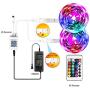 Phopollo Bluetooth Led Strip Lights, 65.6ft Flexible Led Lights with Phone Control and 24 Keys Remote for Bedroom, House, Holiday Decoration
