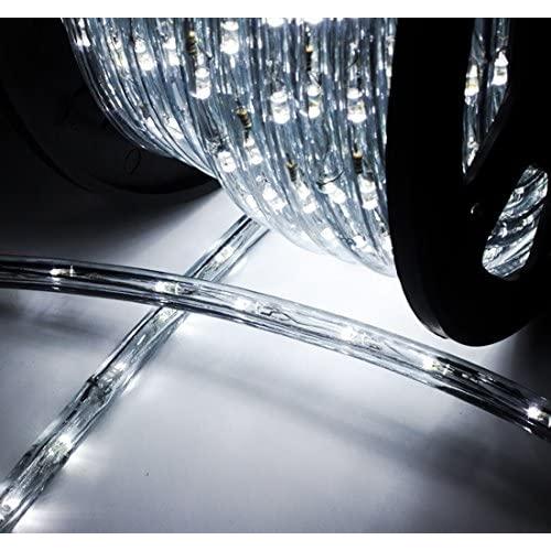 Waterproof LED Rope Lights Outdoor, Clod White, 150FT / 45M, 1620 Lights