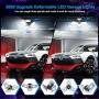 Falive Garage Lighting LED Garage Lights 6000Lm Super Bright Garage Light with Adjustable Multi-Position Panels Tribright Garage Ceiling Light Bulb for Garage, Attic, Basement (No Sensor)