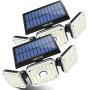 Solar Lights Outdoor, 112 LED 800LM Wireless Motion Sensor Solar Floor Security Lights Outdoor, 3 Night Mode IP65 Waterproof Outside Lights for Garden Yard Pathway Garage, 2 Pack