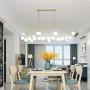 Branch Firefly G4 Chandeliers Light,Artistic Creativity Living Room Shop Light Fixture Chandelier,Romantic Warm Pendant Light Lamp Gold Frosted
