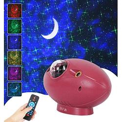 Star Projector Light , UNIFUN Galaxy Projector Light with Bluetooth Music Speaker 4-in-1 LED Nebula Cloud Projector for Kids Adults Bedroom,Home, Theatre,Party and Night Light Ambience. (Green Star)