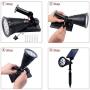 Solar Lights Outdoor Colored Waterproof 7 LED Color Changing Solar Spot Lights Landscape Spotlight for Yard Garden Patio Lawn - 2 Pics