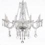 Saint Mossi Chandelier Modern K9 Crystal Raindrop Chandelier Lighting Flush Mount LED Ceiling Light Fixture Pendant Lamp for Dining Room Bathroom Bedroom Livingroom 6 E12 Bulbs Required H28 W28 Saint Mossi Chandelier Modern K9 Crystal Raindrop Chandelier Lighting Flush Mount LED Ceiling Light Fixture Pendant Lamp for Dining Room Bathroom Bedroom Livingroom 6 E12 Bulbs Required H28 W28