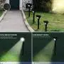 Solar Lights Outdoor,Solar Pathway Lights ,Solar Landscap Lights with Motion Sensor, Wireless Solar Landscape Spotlights，Solar Powered LED Lights for Yard/Patio/Garden/Walkway/Driveway-2Pack