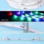 50ft/15m Dreamcolor RGBIC LED Strip Lights for Bedroom, Megulla Bluetooth APP Controlled 12v LED Tape Lights with Remote and 300+ LED-Chasing Lighting Effects for Kitchen, Living Room, Gaming Room