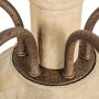 RC 6-Light Farmhouse Chandelier Retro Wood Chandelier Apply to ,Dining Room,Kitchen Island, Restaurant,Candle,Dining Room,Foyer