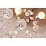 Saint Mossi Chandelier Modern K9 Crystal Raindrop Chandelier Lighting Flush mount LED Ceiling Light Fixture Pendant Lamp for Dining Room Bathroom Bedroom Livingroom 6 GU10 LED Bulbs Required H32 X D18