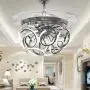 Orillon 42 Inch Modern Spiral Ceiling Fan Light Polished Silver Indoor LED Reverse Chandelier Fan 3 Color Changing Retractable Ceiling Light Remote for Indoor Living Dining Room 6 Gear Speed Orillon 42 Inch Modern Spiral Ceiling Fan Light Polished Silver Indoor LED Reverse Chandelier Fan 3 Color Changing Retractable Ceiling Light Remote for Indoor Living Dining Room 6 Gear Speed