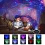 Pinshion Star Projector Light, Bluetooth Speaker Voice Control Christmas Projector Ligh 3-in-1 Sky Twilight Star Ocean Wave Projection LED Night Projector Light for Bedroom Holidays Party Home