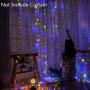 YZIXNUY String Lights, 360 LED Curtain Light, 11.8Ftx9.8Ft, 8 Mode with Remote, Fairy Lights for Christmas Decorations, Bedroom, Wedding, Party, Home, Garden (Rainbow)