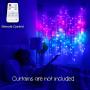 Something Unicorn - Purple Ombre LED String Curtain Lights with Remote for Teen Room, Girls Room, College Dorm, Nursery and Kids Room Décor. Perfect for Mermaid Decoration.(Premium Version)