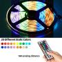 LED Strip Lights,UMICKOO Upgraded 10M/32.8feet Flexible Strip Light SMD 5050 RGB 300 LEDs with 44 Key Remote Controller, Multi-Color Changing Light Strips for Ceiling Bar Counter Cabinet Decoration