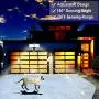 Exterior LED Flood Light, Dusk to Dawn Motion Sensor Light 4000K Multifunction 120V AC, ETL Approved Security Lights Motion Outdoor Detected for Garage/Porch/Yard, 1-Pack, GLEEBOM