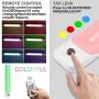 LUXSWAY LED Color Light Bar with Battery Operated , Wireless Dimmable Night Lighting , Stick On Light Bar Mulit-Color Changing for Closet ,Stair ,Shelf, Under Cabinet ,DIY Effect