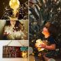 USB Fairy String Lights with Remote and Power Adapter, 66 Feet 200 Led Firefly Lights for Bedroom Wall Ceiling Christmas Tree Wreath Craft Wedding Party Decoration, Warm White